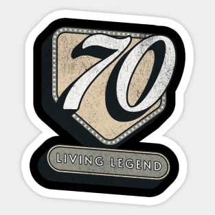 70th Birthday Gift Ideas for grandpa and grandma Sticker